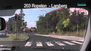 Buss 203 Ropsten  Larsberg [upl. by Atekihc]