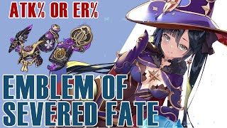 EMBLEM OF SEVERED FATE ARTIFACT ANALYSIS Best Set for Burst DPS for Patch 20  Genshin Impact [upl. by Vihs246]