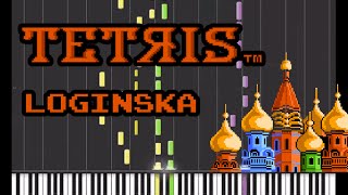 Tetris Tengen NES Music  Loginska Piano [upl. by Enimajneb]