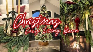 CHRISTMAS DECORATE WITH ME 2024  CHRISTMAS LIVING ROOM DECOR  CHRISTMAS DECORATIONS 2024 [upl. by Deva]