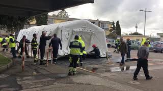 PROTEZIONE CIVILE  ospedale  controlli COVID19 SARDEGNA [upl. by Rabi883]