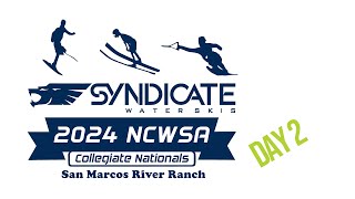 Day 2 2024 Syndicate NCWSA Collegiate Water Ski National Championships [upl. by Animsaj760]