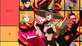 🔥¡Los MEJORES PERSONAJES de BLACK CLOVER M🔥 TIER LIST [upl. by Sonstrom]