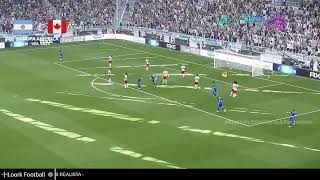 Lionel Messi goal  Argentina vs Canada  Copa America 2024  Videogame simulation [upl. by Etnwahs]