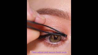 How to apply strip lashes step by step guide for beginners [upl. by Onafets619]