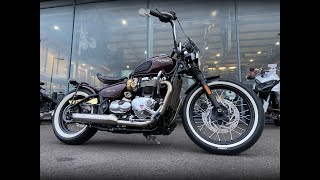 Triumph Bobber with a hint of Custom Steam Punk [upl. by Tonya]