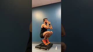 Full Squats with Slantboard  Knees over Toes [upl. by Brigham]