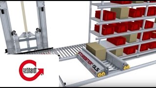 GEBHARDT StoreBiter OLS Shuttle Intralogistik ASRS Hochregal Automatisches Kleinteilelager [upl. by Vey]