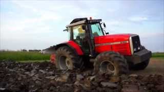 Massey Ferguson 8160 ploughing 2014 [upl. by Carder]