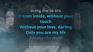 Bring me to life Karaoke With backing vocals Evanescence [upl. by Barr]