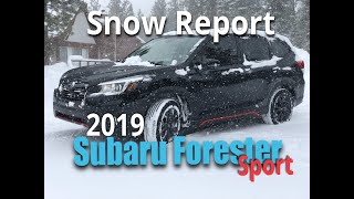 2019 Subaru Forester Sport In The Utah Snow [upl. by Daub]