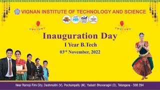 Invitation for Orientation programme20222023  Vignan Institute of Technology and Science [upl. by Cohen]