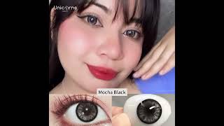 Natural Enlarged Beauty  Mocha Black Colored Contatcs🌑 [upl. by Arihk242]