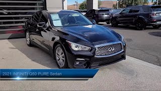 2021 INFINITI Q50 PURE Sedan Livermore Pleasanton Dublin Tracy Fremont San Ramon [upl. by Annayrb]