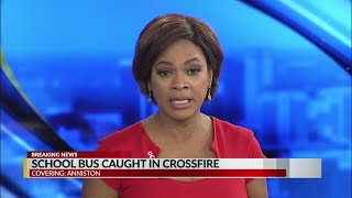 School bus caught in crossfire in Anniston [upl. by Thorny]