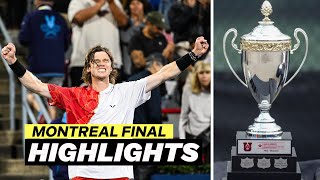 Andrey Rublev vs Alexei Popyrin with Masterful Performance  2024 Montreal final win HIGHLIGHTS [upl. by Nohshan]