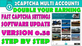 2Captcha Multiple Accounts  Fast Captcha Settings  Step By Step [upl. by Ardnuassac614]