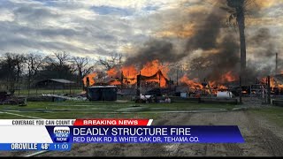 Deadly structure fire in Tehama County [upl. by Arutak]