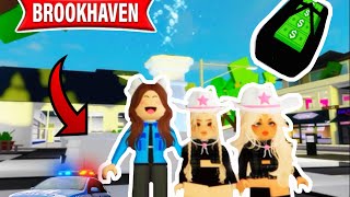 ROBBERY ROLEPLAY iN BROOKHAVEN 🚨💸  thepreppycowgirlgang [upl. by Irok]