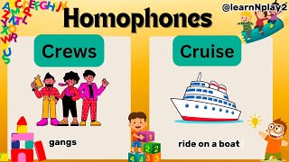 30 Homophones  Homophones With Pictures List What is Homophones  kids English vocabulary [upl. by Agn880]