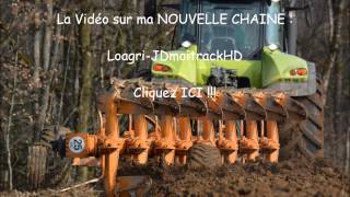 Claas Axion 850 with plough Huard Ploughing in France [upl. by Etna702]