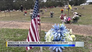 Wreaths Across America at Magnolia Cemetery in Lucedale [upl. by Amuh]