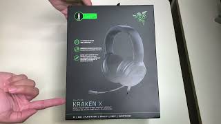 Razer Kraken X Gaming Headset Unboxing [upl. by Milda]