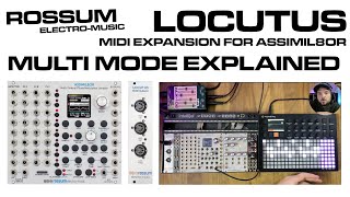 Rossum Assimil8or MIDI Expansion Locutus  Multi Mode Overview [upl. by Quartis271]