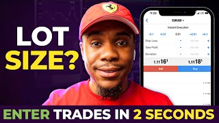 How To Calculate Lot Sizes Perfectly  Enter Forex Trades in 2 Seconds [upl. by Thetes760]