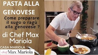 PASTA ZITI ALLA GENOVESE  TUTORIAL  Ricetta di Chef Max Mariola [upl. by Gorman]