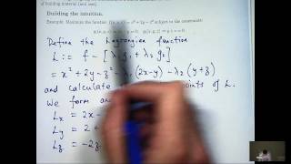 Lagrange multipliers 2 constraints [upl. by Marlon]