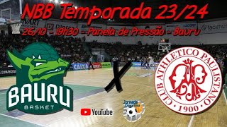 Ao Vivo  Bauru Basket x Paulistano  NBB Temporada 2324 [upl. by Christophe603]