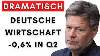 Deutschland schrumpft in Q2 um 06 zum Vorjahr [upl. by Sulohcin]