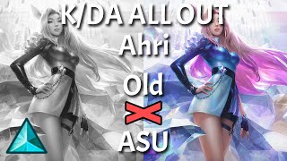 How is KDA ALL OUT Ahri REWORKED  Skin Comparison [upl. by Maurita268]