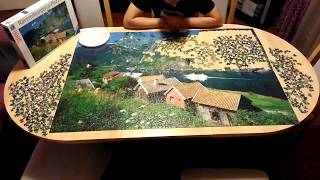 Ravensburger puzzle 3000  Sognefjord Norwegen  Time lapse [upl. by Ramhaj]