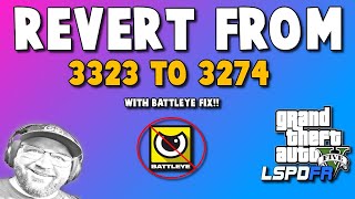 LSPDFR FIX  revert back to 3274 from 3323  BATTLEYE FIX 2024  Easy to Do lspdfr gtav [upl. by Oderfigis]