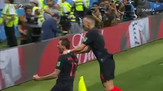 Goal Mario Mandžukić  FIFA World Cup Half Final 2018 Hrvatska  Engleska Croatia  England [upl. by Ploss]