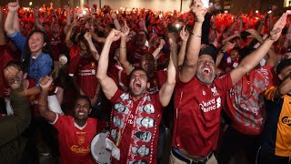 Liverpool Win the Champions League Everyone Goes Nuts [upl. by Ekusuy143]