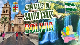 ¿Cuáles son las Provincias y Capitales de Santa Cruz  Bolivia 🇧🇴  Geografía [upl. by Krasnoff]