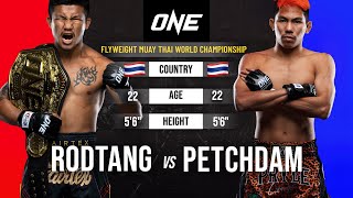 EPIC MUAY THAI SLUGFEST 👊🔥 Rodtang vs Petchdam Full Fight [upl. by Ynohtnael]