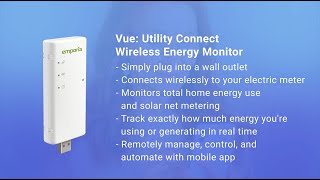 Emporia Vue Utility Connect Wireless Energy Monitor [upl. by Sirap]