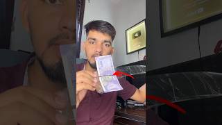 100₹ note glued with glue gun 🤗  Gluegun giveaway 🤑  shorts [upl. by Amorette]