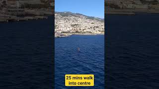 Funchal Bay from a Cruise Ship  Madeira Portugal shorts [upl. by Noseyt596]