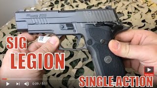 Sig P226 Legion 9mm Flat Trigger Gray Semi Auto Pistol  Love the Single Action [upl. by Ahsemed392]