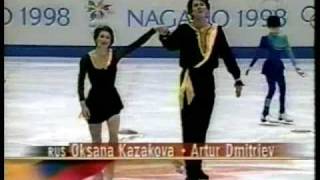 1998 Nagano Olympics Pairs FS  Oksana Kazakova  Artur Dmitriev [upl. by Buzzell]