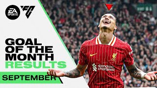 Diaz Double And Darwin Nunez Worldie 🤯   September Goal Of The Month Results  Liverpool FC [upl. by Seldun154]