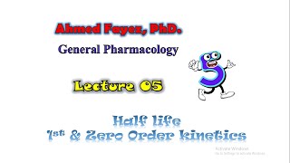 Pharmacokinetics drug half life 1st order and zero order kinetics Excretion [upl. by Eedna579]