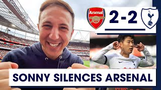 Son 흥민손 Brace At The Emirates As Spurs Take Deserved Point Arsenal 22 Tottenham MATCHDAY VLOG [upl. by Pavkovic972]