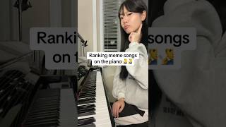 Ranking MEME songs on the piano 🧏‍♂️ piano memes sigma gigachad fyp shorts funny [upl. by Luz]