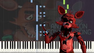 FOXYS SONG By iTownGamePlay  La Canción de Foxy de Five Nights at Freddys Piano Tutorial [upl. by Darren405]